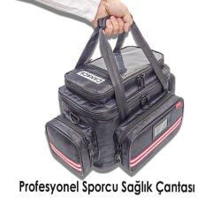 Canacil TK5405 Profesyonel Sporcu Sağlık Çantası | 54 CM | Siyah