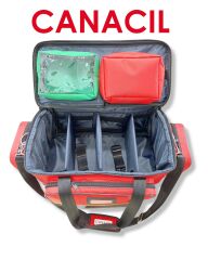 63 CM Dev Kapasiteli Travma Çantası | TK6521 | Kırmızı | CANACIL | Su Geçirmez PVC