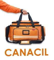 63 CM Dev Boy Travma Çantası | TK6522 | Turuncu | CANACIL | Su Geçirmez PVC