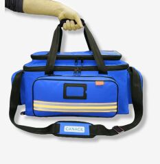 63 CM Profesyonel Travma Çantası | TK6523 | Saks Mavi | CANACIL | Su Geçirmez PVC