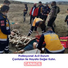 Canacil TK3872 TipT Profesyonel Medikal Sırt Çantası | Turuncu | 1900 Denye Lüks Kumaş | Tasarım Tescilli