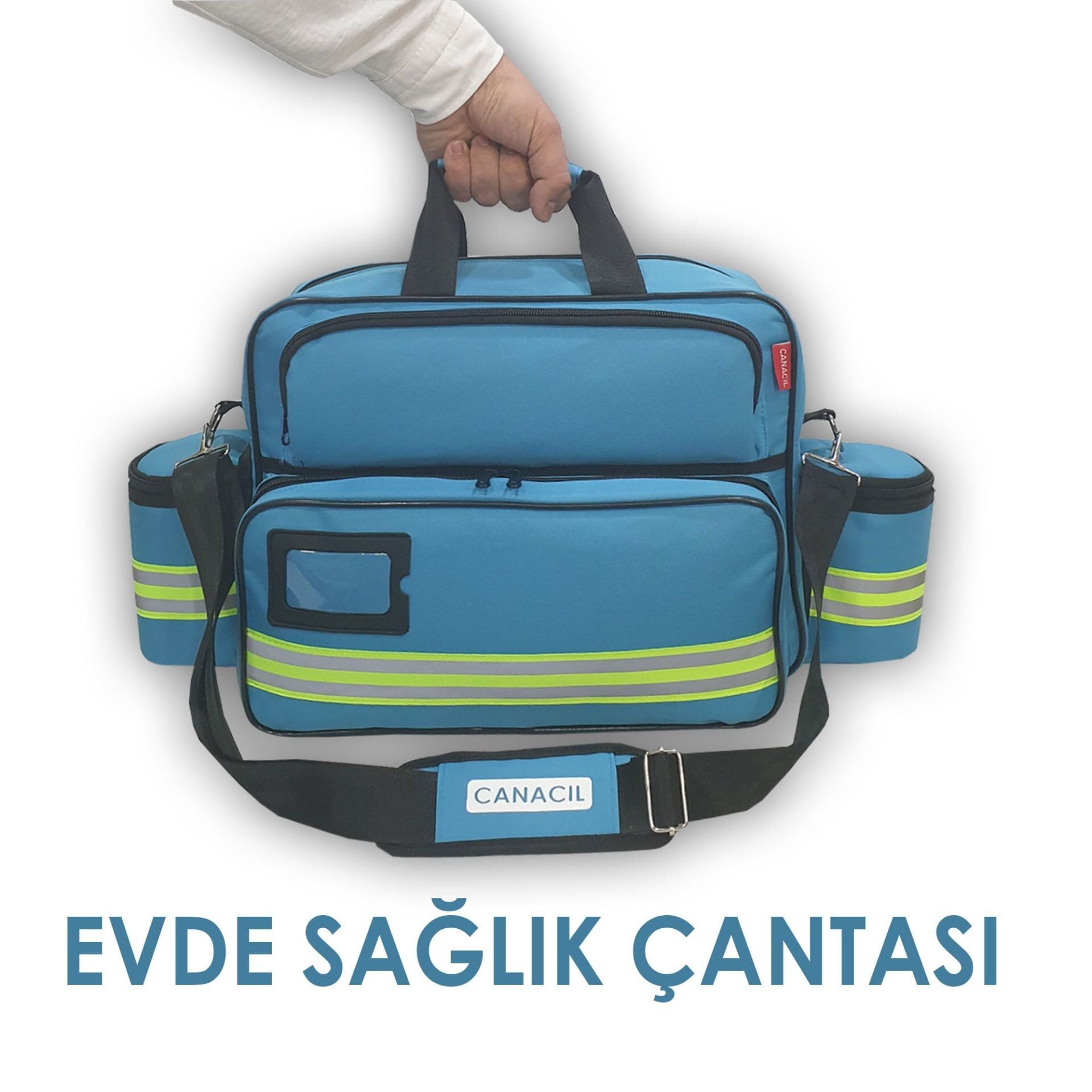 Canacil TK4136 Medikal Evde Bakım Çantası | P. Mavisi | Termal Ampul ve Numune Bölmeli | Tasarım Tescilli
