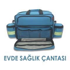 Canacil TK4136 Medikal Evde Bakım Çantası | P. Mavisi | Termal Ampul ve Numune Bölmeli | Tasarım Tescilli
