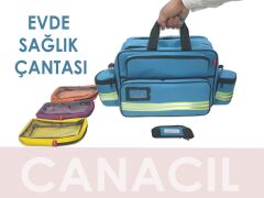 Canacil TK4136 Medikal Evde Bakım Çantası | P. Mavisi | Termal Ampul ve Numune Bölmeli | Tasarım Tescilli