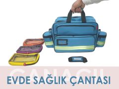 Canacil TK4137 Şayan Serisi Evde Sağlık ve Hemşire Çantası | Açık Gri | Termal Bölmeli | Tasarım Tescilli