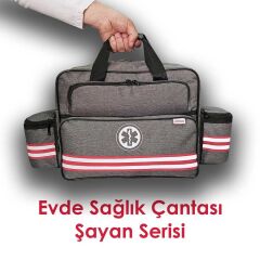 Canacil TK4138 Şayan Serisi Evde Sağlık ve Hemşire Çantası | Gri | Termal Bölmeli | Tasarım Tescilli