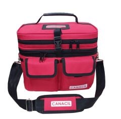 Canacil TK42061 Ehil Serisi Tıbbi Malzeme Çantası | Kırmızı | Tasarım Tescilli | Ücretsiz İlaç Kutusu Hediyeli