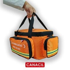 Canacil TK5332 Model-3 Profesyonel İlk Yardım Çantası | Turuncu | Reflektörlü | 50 cm