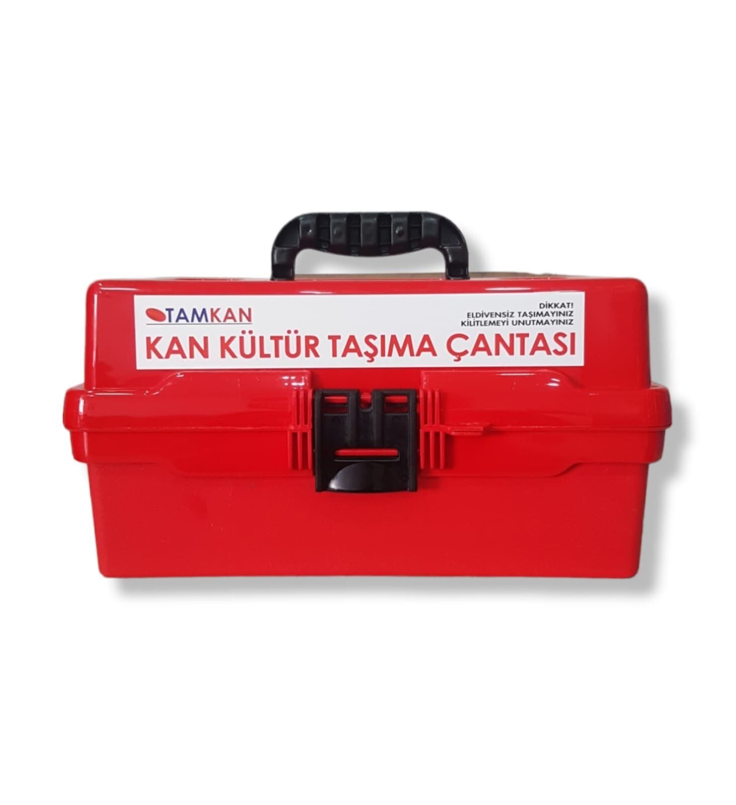 Profesyonel Kan Kültür Taşıma Çantası | 7 Şişe Kapasiteli | Mühürlenebilir Kilitli | Kırmızı