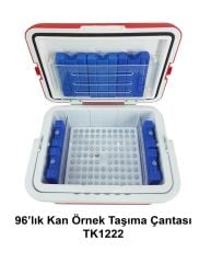Canacil TK1296 96’lık Güvenlikli Kan Örnek Taşıma Çantası | Dijital Dereceli | 29 Saat Koruma | 9 Litre