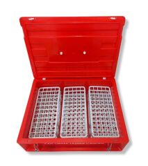 180’lik Kan Örnek Taşıma Çantası | 5 Parçalı Profesyonel Set | Çift Kilitli | 36x26x12 cm