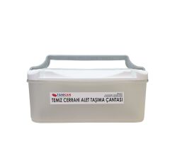 TK0615 Cerrahi Alet Taşıma Çantası | 14 Litre | Çift Kulplu ve Çift Kilitli | 27x43x17 cm