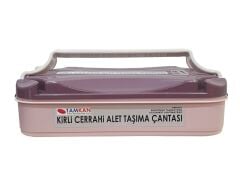 7 Litre Cerrahi Alet Taşıma Çantası | Çift Kulplu ve Çift Kilitli | 27x43x11 cm