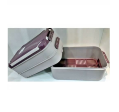 TK0616 Kirli Cerrahi Alet Taşıma Çantası | 14 Litre | Çift Kulplu ve Çift Kilitli | 27x43x17 cm