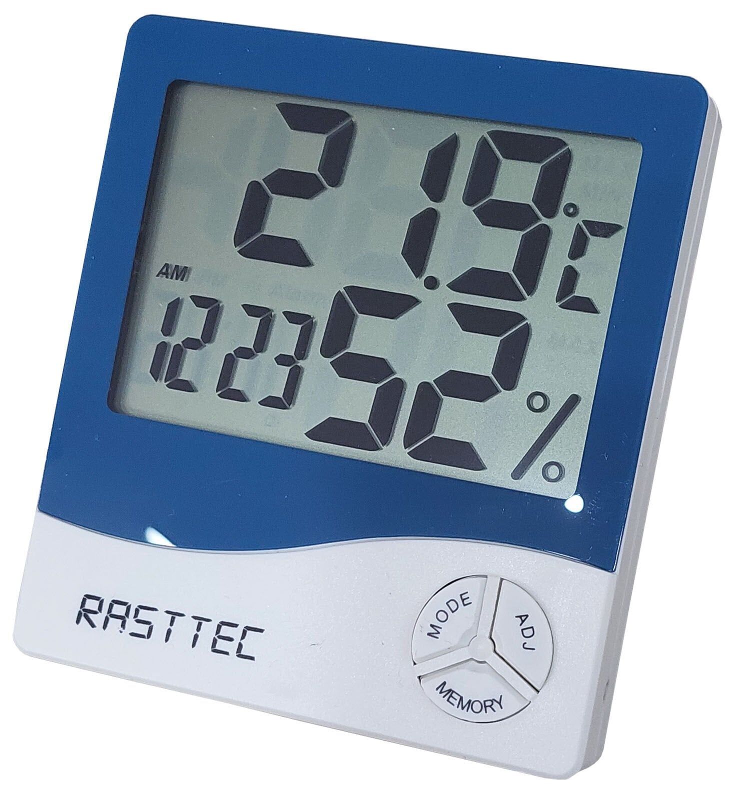 TK0502 Dijital Sıcaklık ve Nem Ölçer | LCD Ekranlı | Saat, Tarih ve Alarm Özellikli