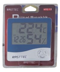 TK0502 Dijital Sıcaklık ve Nem Ölçer | LCD Ekranlı | Saat, Tarih ve Alarm Özellikli