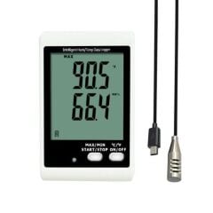 TK-21E Alarmlı Sıcaklık ve Nem Veri Kayıt Cihazı | ±0.1°C Hassasiyet | 16.000 Kayıt Kapasiteli | Koruyucu Kılıf Hediyeli