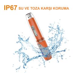 RC-51H Kalem Tipi Sıcaklık ve Nem Veri Kayıt Cihazı | 32.000 Kayıt Hafızalı | Otomatik PDF Raporlu