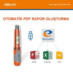 RC-51H Kalem Tipi Sıcaklık ve Nem Veri Kayıt Cihazı | 32.000 Kayıt Hafızalı | Otomatik PDF Raporlu