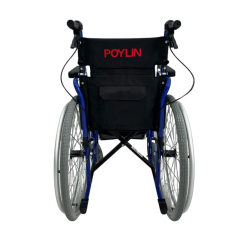 POYLİN P110 45CM Özellikli Standart Manuel Tekerlekli Sandalye | Hareketli Kolçak | Çıkabilir Ayaklık