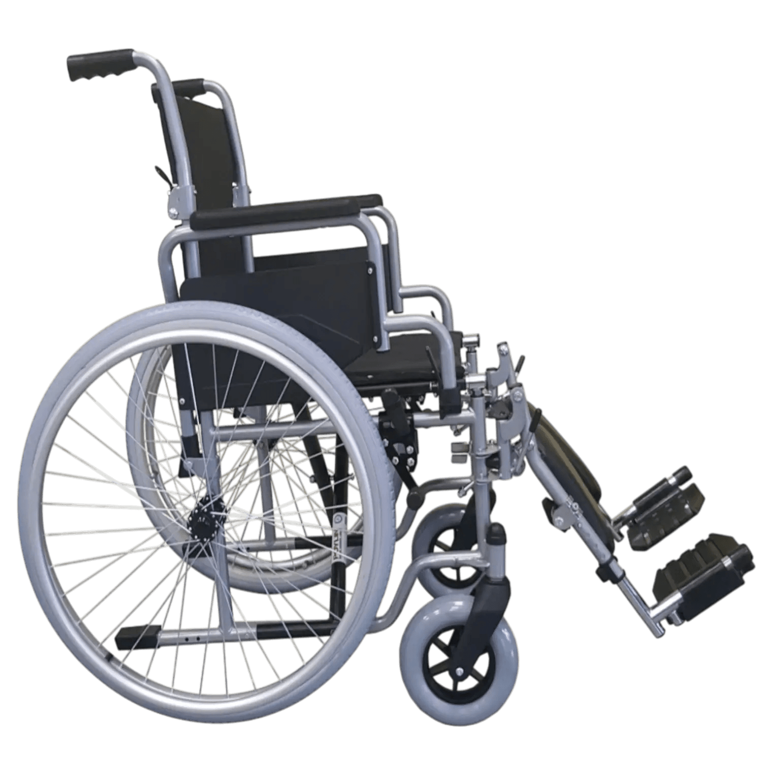 Poylin P112 45CM Tekerlekli Sandalye | Hareketli Kolçaklar | Çıkarılabilir Ayaklıklar | Refakatçi Frenli