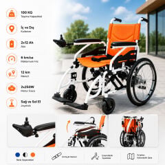 Poylin P200C Çocuk Akülü Tekerlekli Sandalye | Katlanabilir Şase | Üç Renk Seçeneği