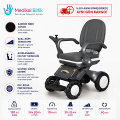 POYLİN P219 Prostyle Glide Flex Akülü Tekerlekli Sandalye | Profesyonel Süspansiyon Sistemi ve Üstün Konfor