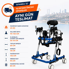 Poylin P557 Serebral Palsi Çocuk Yürüteci | Çok Fonksiyonlu Destek | Pediatrik Rehabilitasyon Tipi