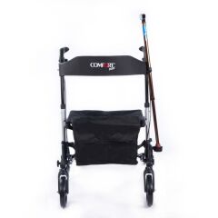 Comfort Plus Dm9102 Lüx Alüminyum Rollatör hasta Yürüteç çantalı oturma özellikli frenli