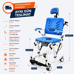 P620 Banyo ve Tuvalet Sandalyesi | Katlanabilir, Klozet Uyumlu ve Güvenli Kullanım