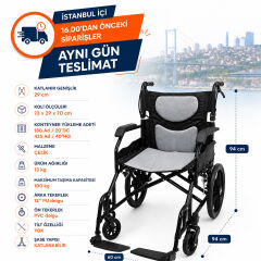 P805 Hasta Taşıma Sedyesi | Katlanabilir, Hafif ve Güvenli Hasta Transferi