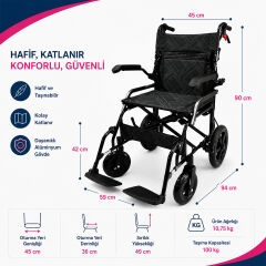 P806K Katlanabilir Hasta Taşıma Sedyesi | Kompakt, Hafif ve Güvenli Transfer Çözümü