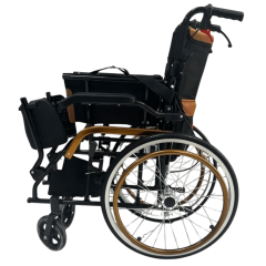Poylin P807 Orta Tekerlekli Refakatçi Sandalyesi | Ergonomik ve Hafif | Kompakt Transfer Sandalyesi