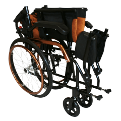 Poylin P807 Orta Tekerlekli Refakatçi Sandalyesi | Ergonomik ve Hafif | Kompakt Transfer Sandalyesi