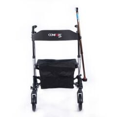 Comfort Plus Dm9102 Lüx Alüminyum Rolatör Yürüteç çantalı oturma özellikli