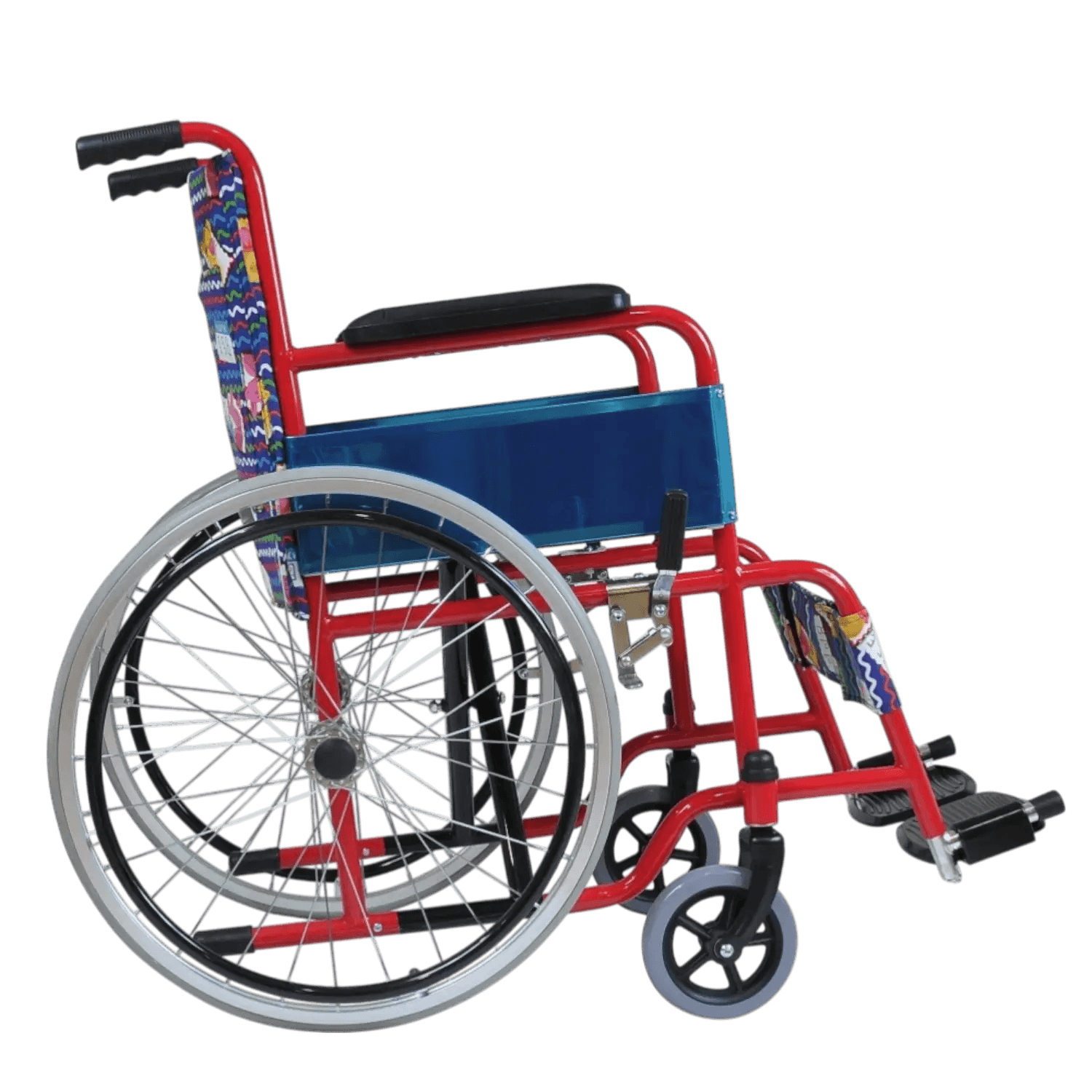 Poylin P970 Hafif Çocuk Tekerlekli Sandalyesi | Renkli ve Ergonomik | Katlanabilir Alüminyum Pediatrik Sandalye