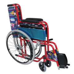 Poylin P970 Hafif Çocuk Tekerlekli Sandalyesi | Renkli ve Ergonomik | Katlanabilir Alüminyum Pediatrik Sandalye
