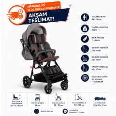 MyWam Zefir Engelli Çocuk Puseti | Hafif ve Kompakt Tasarım | Fonksiyonel Rehabilitasyon Puseti