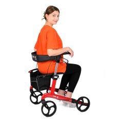 Spirit X4 Karbon Fiber Kırmızı Rolatör Yürüteç