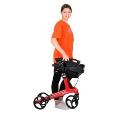 Spirit X4 Karbon Fiber Kırmızı Rolatör Yürüteç