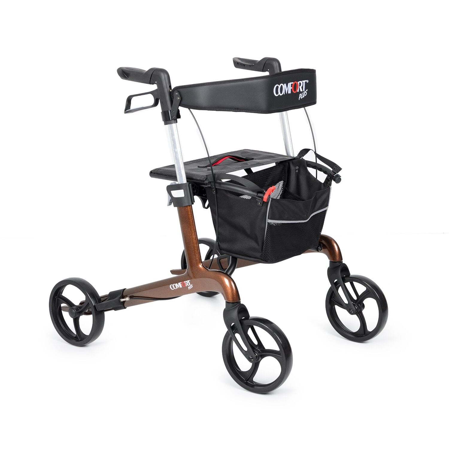 Spirit X4 Karbon Fiber Kahverengi Rolatör Yürüteç
