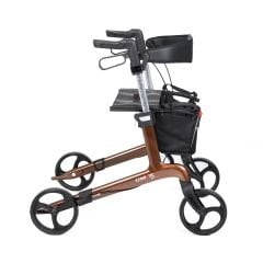 Spirit X4 Karbon Fiber Kahverengi Rolatör Yürüteç