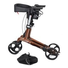 Spirit X4 Karbon Fiber Kahverengi Rolatör Yürüteç