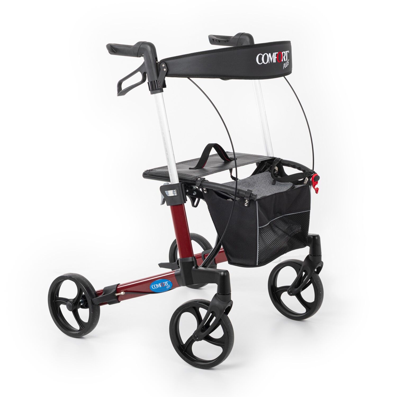 Spirit X3 Bordo Alüminyum Lux Rolatör Yürüteç