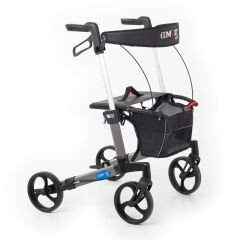Spirit X3 Gri Alüminyum Lux Rolatör Yürüteç