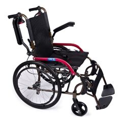 Comfort Plus GK863LAJ-20 Jet Black Transfer Alüminyum refakatçiTekerlekli Sandalye