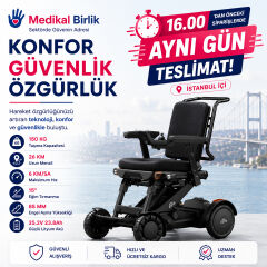 POYLİN P213 XSTO M4 Pro Hafif Akülü Tekerlekli Sandalye | Akıllı Dengeleme Teknolojisi, Hafif Tasarım ve Üstün Mobilite