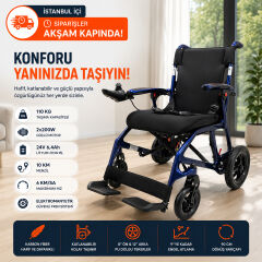 POYLİN P215 Karbon Fiber Akülü Tekerlekli Sandalye | Ultra Hafif Karbon Fiber Şase, Lityum Pil Teknolojisi ve Premium Tasarım