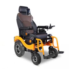S250 Multi Fonksiyonel Akülü Tekerlekli Sandalye | Çift Motorlu Yatarlı Uzun Menzilli Elektrikli Hasta ve Engelli Sandalyesi | TAGESAN