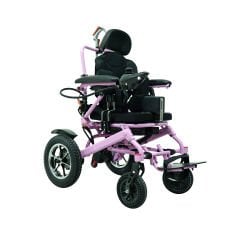 S458 Çocuk Akülü Tekerlekli Sandalye Mavi | Katlanabilir Pediatrik Elektrikli Hasta ve Engelli Çocuk Tekerlekli Sandalyesi | TAGESAN